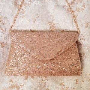 Adrianna Papell Small Lace Envelope Clutch